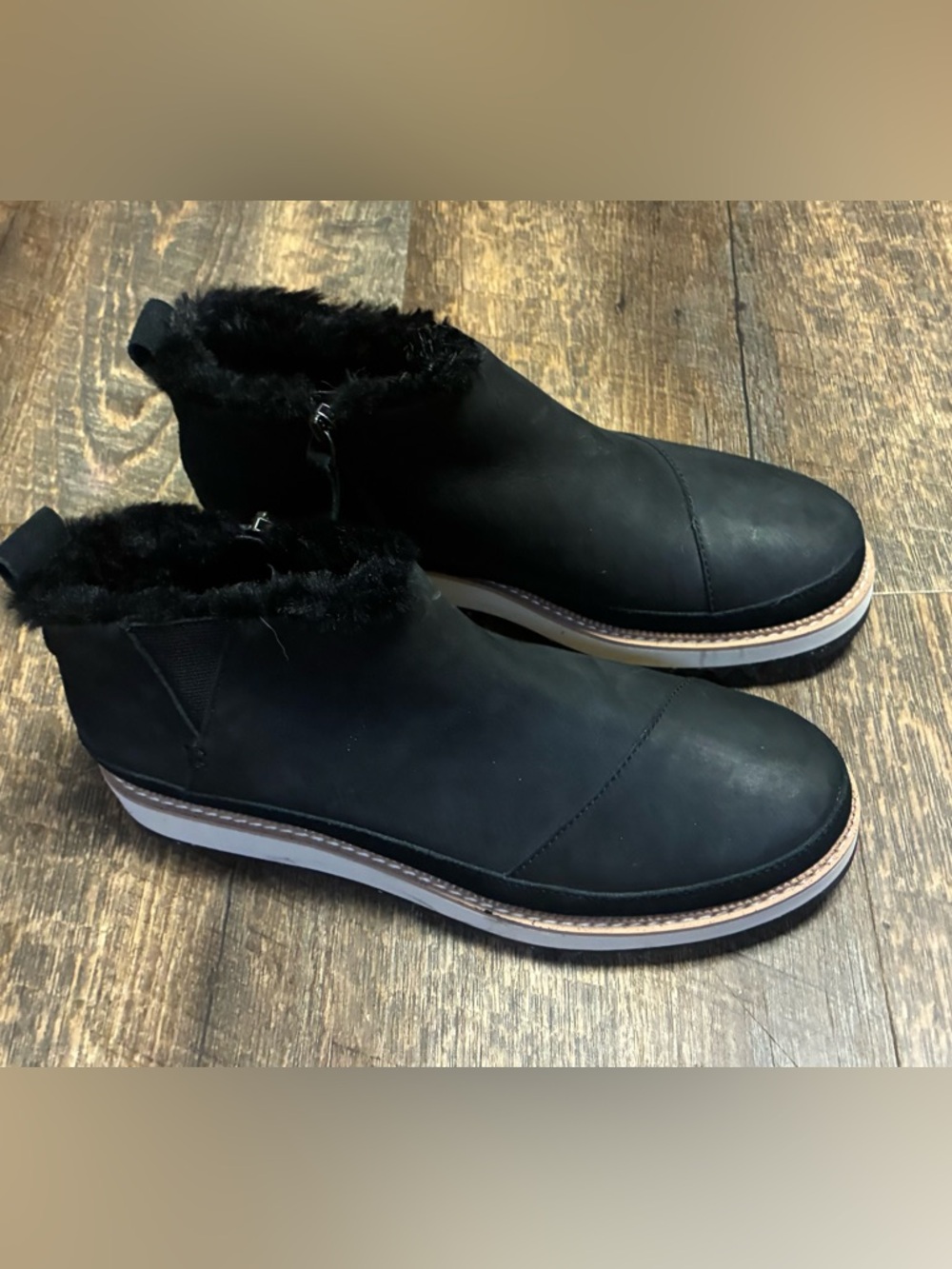 Women’s Marlo Black Faux-Fur Lined Winter Slip-On Shoes